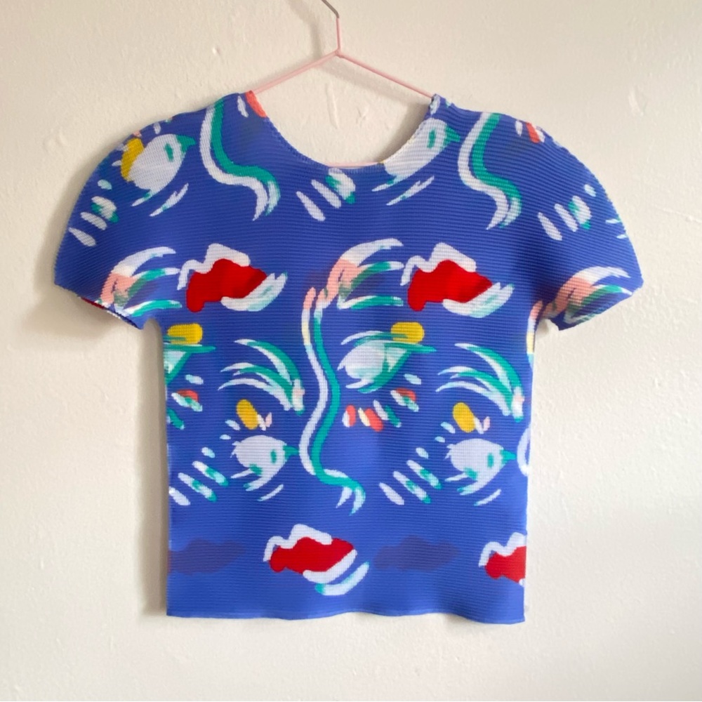 Issey Miyake ME aquamarine shirt